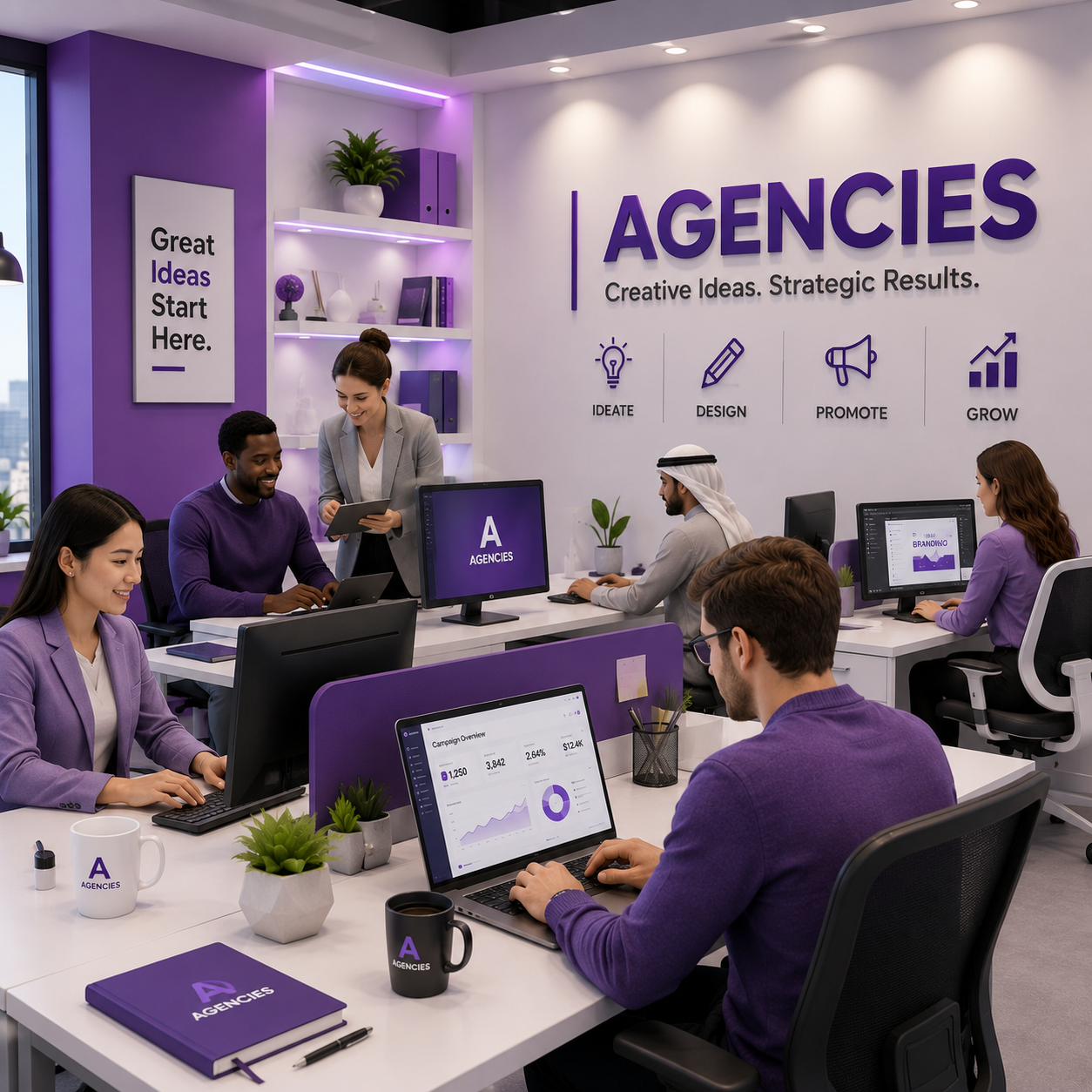 Franstorm AI team collaborating on agency dashboard