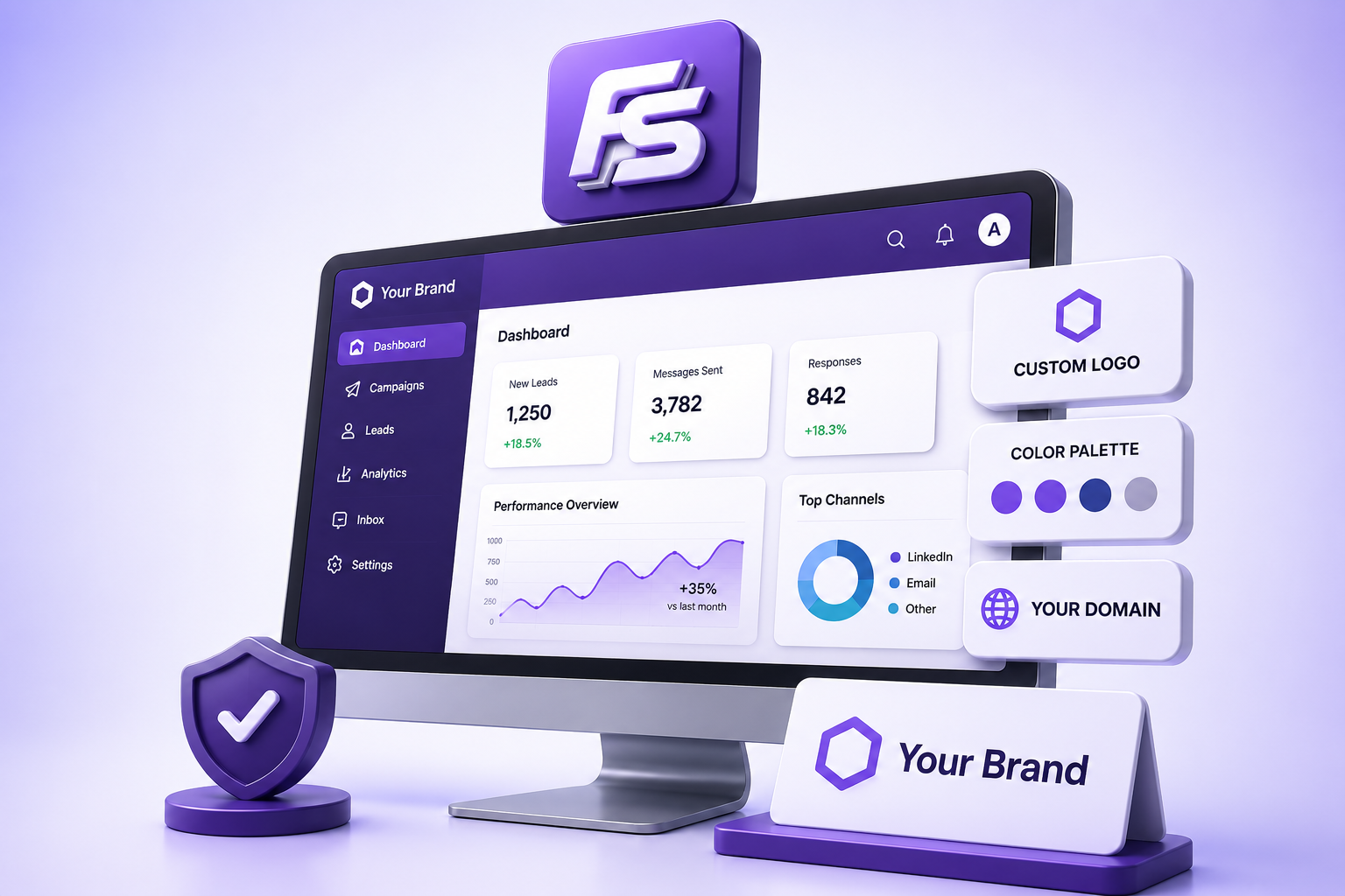 Custom branded agency interface