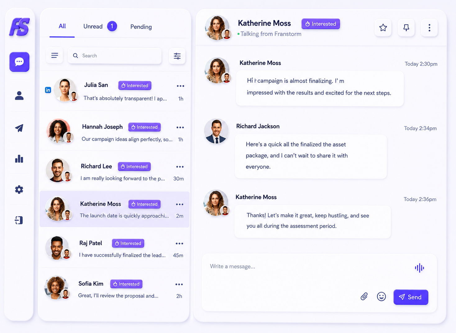 Chat conversation screenshot
